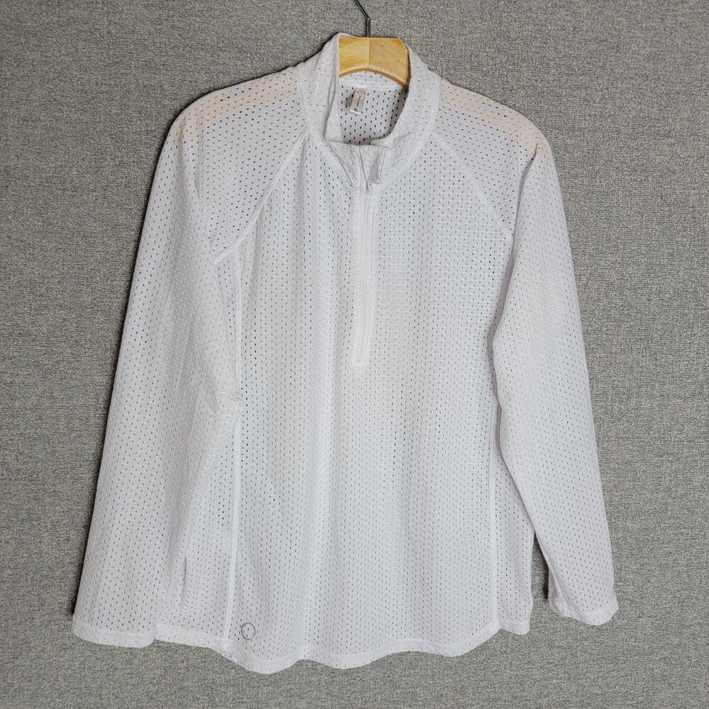 THE BUBBLE HAMILTON 1/4 ZIP GOLF L TOP, SIZE XL